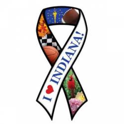 I Love Indiana - Ribbon Magnet