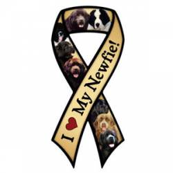 I Love My Newfoundland - Ribbon Magnet