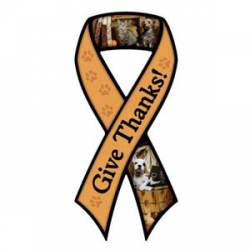 Give Thanks - Ribbon Magnet