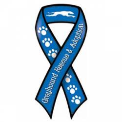 Greyhound Rescue & Adopt - Blue Ribbon Magnet
