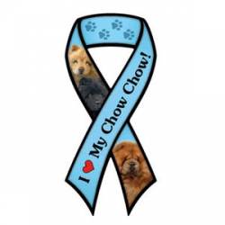 I Love My Chow Chow - Ribbon Magnet