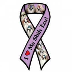 I Love My Shih Tzu - Ribbon Magnet