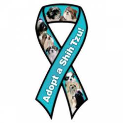 Adopt A Shih Tzu - Ribbon Magnet