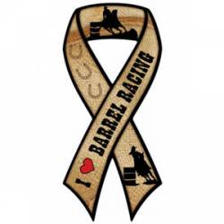 I Love Barrel Racing - Ribbon  Magnet