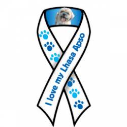 I Love My Lhasa Apso - Ribbon Magnet