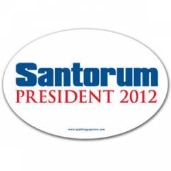 Rick Santorum - Oval Sticker