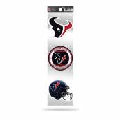 Houston Texans Retro Vintage Logo - Sheet Of 3 Triple Spirit Stickers