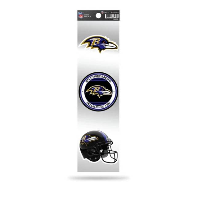 Baltimore Ravens 3-Piece Retro Spirit Decals