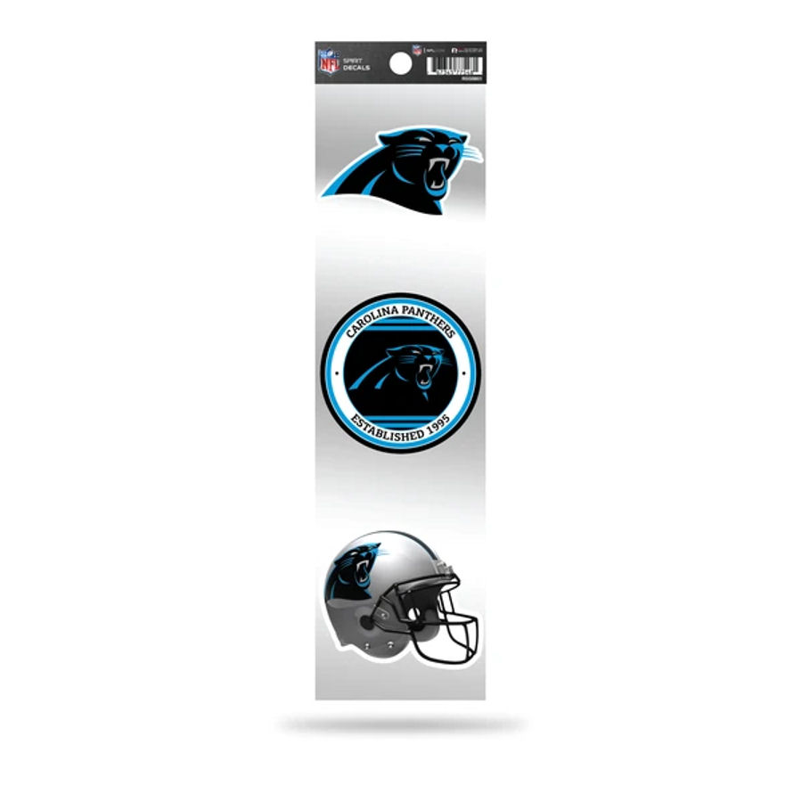 Carolina Panthers Retro Vintage Logo - Sheet Of 3 Triple Spirit ...