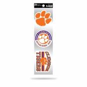 Clemson University Tigers Logo - Sheet Of 3 Triple Spirit Stickers