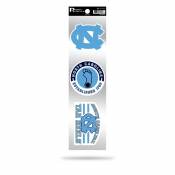 University Of North Carolina Tar Heels Logo - Sheet Of 3 Triple Spirit Stickers