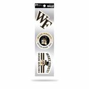 Wake Forest University Demon Deacons Logo - Sheet Of 3 Triple Spirit Stickers