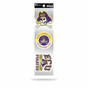 East Carolina University Pirates Logo - Sheet Of 3 Triple Spirit Stickers