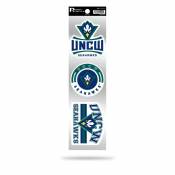 University Of North Carolina Wilmington Seahawks Logo - Sheet Of 3 Triple Spirit Stickers