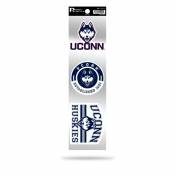 University Of Connecticut UCONN Huskies Logo - Sheet Of 3 Triple Spirit Stickers