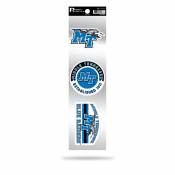 Middle Tennessee State University Blue Raiders Logo - Sheet Of 3 Triple Spirit Stickers