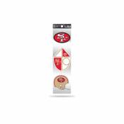 San Francisco 49ers Retro Vintage Logo - Sheet Of 3 Triple Spirit Stickers