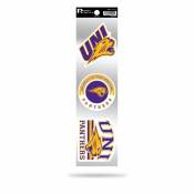 Northern Iowa University Panthers Logo - Sheet Of 3 Triple Spirit Stickers