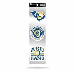 Angelo State University Rams Logo - Sheet Of 3 Triple Spirit Stickers