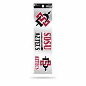 San Diego State University Aztecs Logo - Sheet Of 3 Triple Spirit Stickers