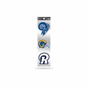 Los Angeles Rams Retro Vintage Logo - Sheet Of 3 Triple Spirit Stickers