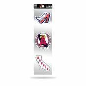 Los Angeles Angels Retro Vintage Logo - Sheet Of 3 Triple Spirit Stickers