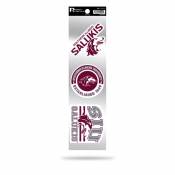 Southern Illinois University Salukis Logo - Sheet Of 3 Triple Spirit Stickers