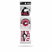 Northern Illinois University Huskies Logo - Sheet Of 3 Triple Spirit Stickers