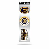 University Of Wisconsin-Eau Claire Blugolds Logo - Sheet Of 3 Triple Spirit Stickers