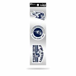 University Of Wisconsin-Stout Blue Devils Logo - Sheet Of 3 Triple Spirit Stickers