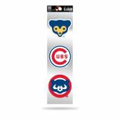 Chicago Cubs Retro Vintage Logo - Sheet Of 3 Triple Spirit Stickers