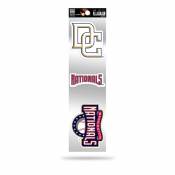 Washington Nationals Retro Vintage Logo - Sheet Of 3 Triple Spirit Stickers