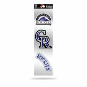 Colorado Rockies Retro Vintage Logo - Sheet Of 3 Triple Spirit Stickers