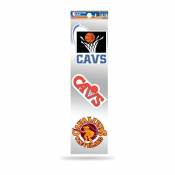 Cleveland Cavaliers Retro Vintage Logo - Sheet Of 3 Triple Spirit Stickers