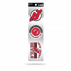 New Jersey Devils Retro Vintage Logo - Sheet Of 3 Triple Spirit Stickers