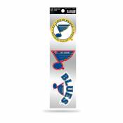 St. Louis Blues Retro Vintage Logo - Sheet Of 3 Triple Spirit Stickers