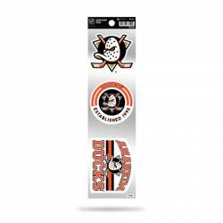 Anaheim Ducks 2024 Logo Retro Vintage Logo - Sheet Of 3 Triple Spirit Stickers