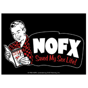 NOFX Sex Life - Black Vinyl Sticker at Sticker Shoppe