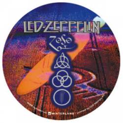 Led Zeppelin Purple Crop Circle - Vinyl Sticker