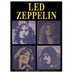 Led Zeppelin 4 Faces - Vinyl Sticker