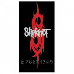 Slipknot Logo With Red S - Vinyl Sticker