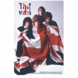 The Who Photo In Flag - Vinyl Sticker