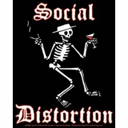 Social Distortion Skeleton - Vinyl Sticker