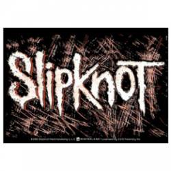 Slipknot Logo With White Letters - Vinyl Sticker
