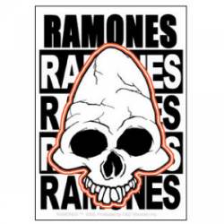 The Ramones Skull - Vinyl Sticker