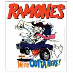 The Ramones Outta Here - Vinyl Sticker