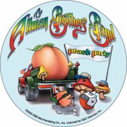 The Allman Brothers Band Peach Party - Vinyl Sticker