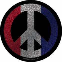 Peace Signs Peace Sign - Red White & Blue Vinyl Sticker