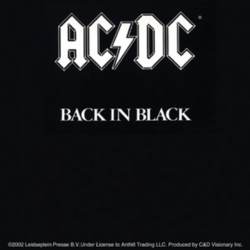 AC/DC Back In Black - Vinyl Sticker