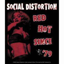 Social Distortion Red Hot - Vinyl Sticker